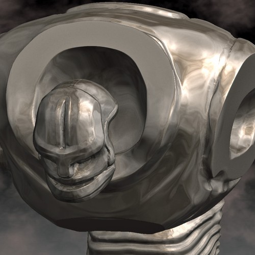 Computer modeled (CG) evil robot illustration Diseño de Gallardoblend