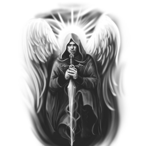 Archangel Michael Sword Tattoo