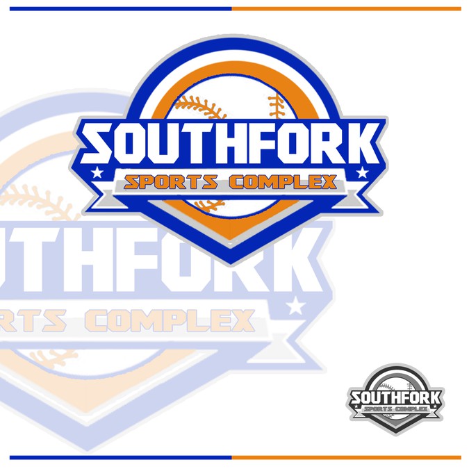Create a baseball themed logo for Southfork Sports Complex Logo