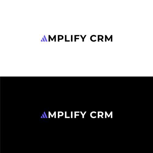 Clean and Simple Logo for CRM Software Design by BARA HITAM™