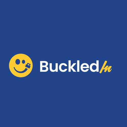 Student transportation company needs to get Buckled In to a new logo. Diseño de Bu.