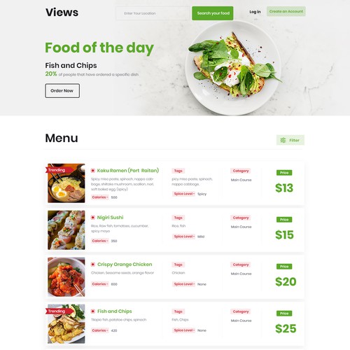 DIGITAL MENU FOR RESTAURANTS (IPAD FORMAT FOR RESTAURANT PATRONS) Design von MercClass