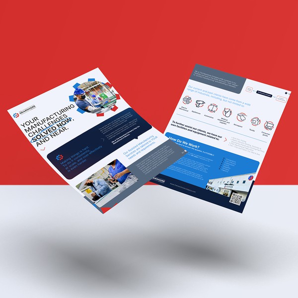 Flyer for an industrial company