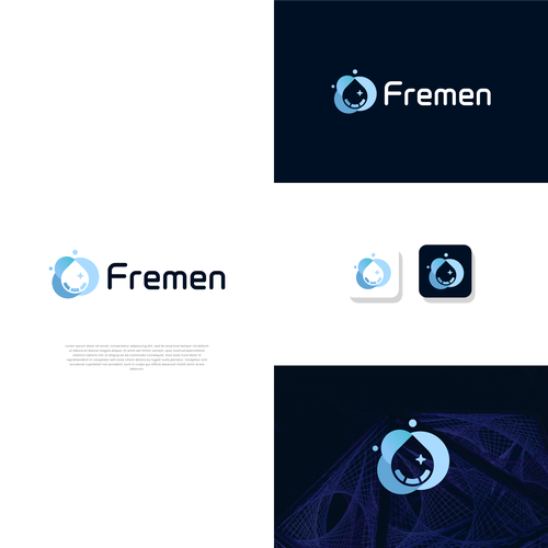 Fremen: sleek icon/logo for a biotech company developing a sustainable water collection and filtration system Design von tomijunkier