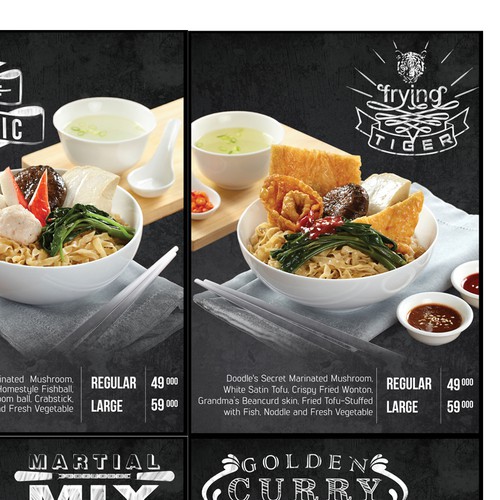 Menu Board Design for Modern and Hip Noodle Bar Design by Shisiouk