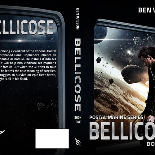 Sci-Fi Novel Cover Design, Start of Series. Design by Betelgeuse