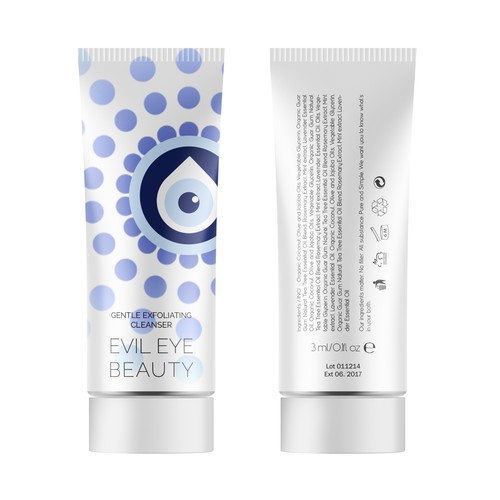 Evil Eye Beauty needs a fun & modern cosmetic tube designed. Design by bcra