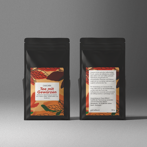 Design Cascara tea label di just.chaosofart