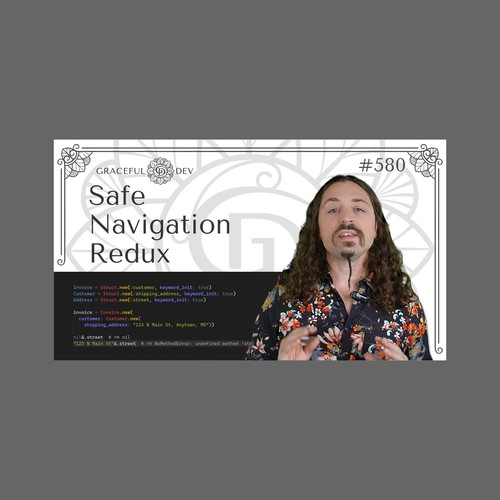Video (YouTube etc.) Thumbnail Template for Software Development Screencast Episodes Design by ghandy ginanjar
