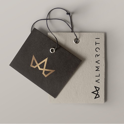 Clothing  street wear label, which contains a crown Design by logosapiens™