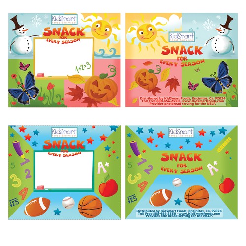 Kids Snack Food Packaging Diseño de monana