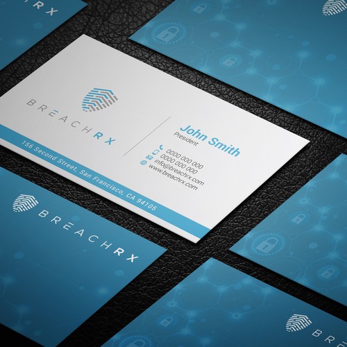 Professional B2B Card for Cyber Security Software Company Design by kaylee CK