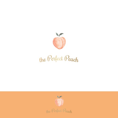 The Perfect Peach! Peach Bleach Logo Design by Q.logo