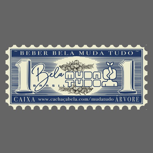 Vintage Air Mail Stamp - for a good cause! Design by gntkart