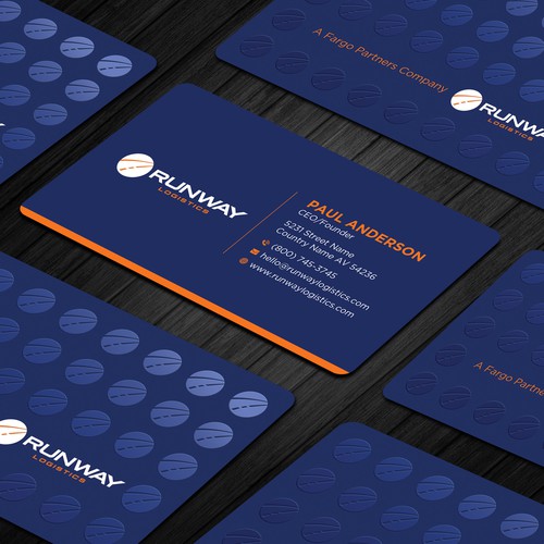 Runway Logistics Business Card Design by prosenjit_P