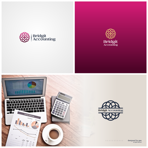 Logo, colors and brand identity for custom bookkeeping and financial administration. Ontwerp door gee.art