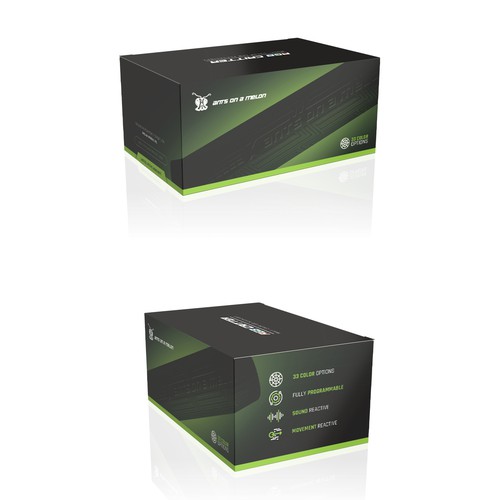 Design packaging for a multi-color LED flashlight. Design von Wahdin