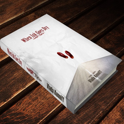 When Ink Goes Dry Book Cover Design Design by MayAbdellatif