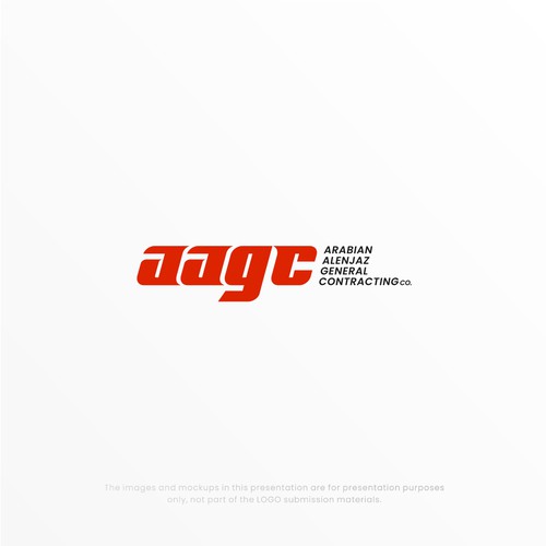 “Modern Industrial Logo for AAGC – Construction & Contracting Company” Design by R.one