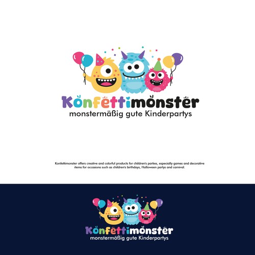 we need a fun logo for a kids party company Design by AdryQ