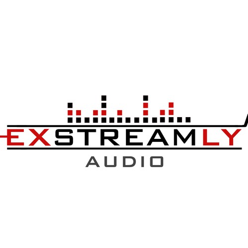 logo for Exstreamly Audio Design by Shubham247