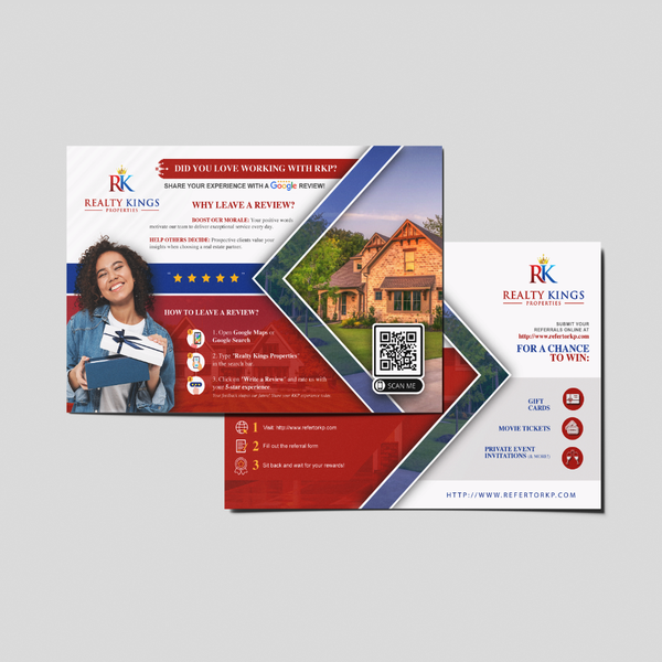 Referral/Review Real Estate Post-Card