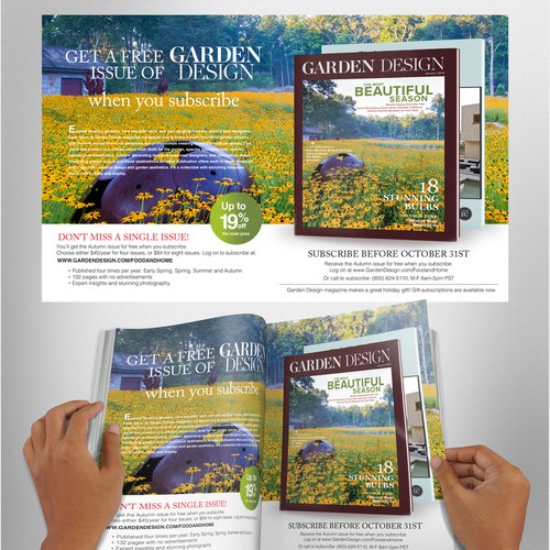 Create a two-page spread ad for consumer magazine Design by harles .