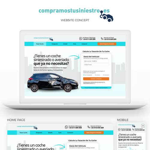 Diseño de página web propuesta en el concurso por This is Amazing