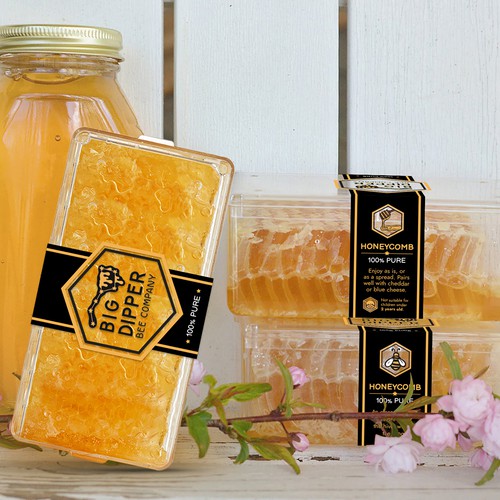 Design a label for my home grown Honey Comb Design by MishkaBooo design