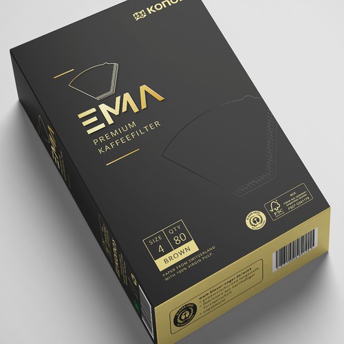 EMMA Coffee filter paper needs a smart packaging Design by Shereef_CM
