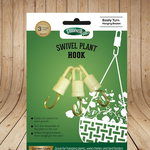 Create product packaging for a swivel plant hook, Product packaging  contest