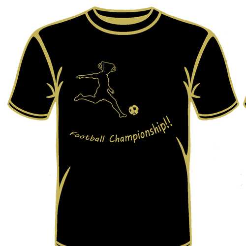 Design a cool t-shirt for a middle school football championship team., T- shirt contest