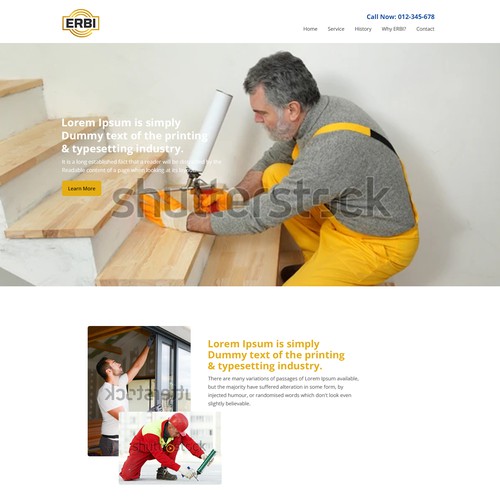 Proposta di design per un contest della categoria Design di sito web realizzata da designrocks