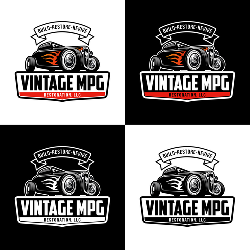 Vintage automotive restorations and customizations Design by Vandi septiawan