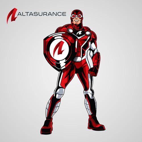 Design an Awesome Superhero Mascot for Insurance Firm Design by harwi studio