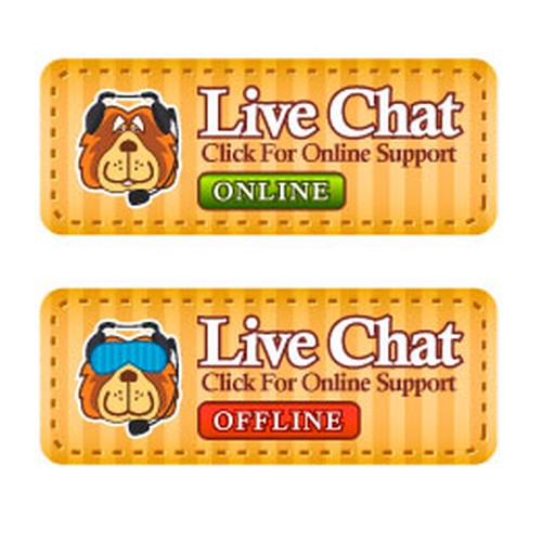 Design a "Live Chat" Button Design by Jepf