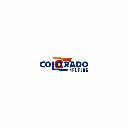 Colorado NFL Flag Logo Diseño de luckysan