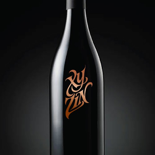 Diseño de Gothic Old Vine Zinfandel Wine Label de gcsgcs