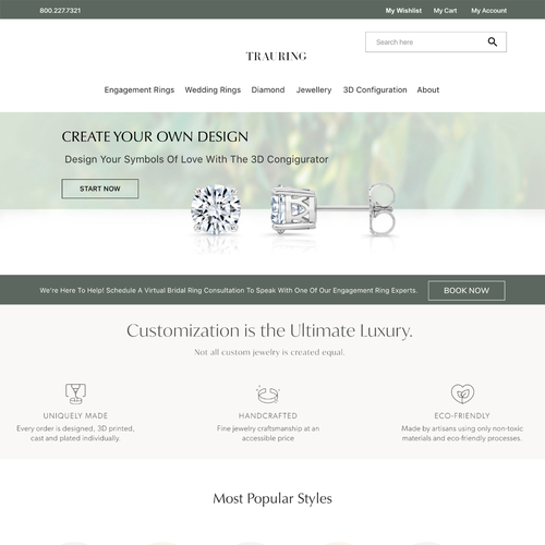 Designs | Design of Wedding Ring and Engagement Ring Website. NO SHOP ...