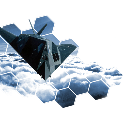 Tattoo with Stealth Bomber Design by 5291