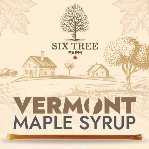 First ever production Maple Syrup Stick label Design by Your Graphics Guru