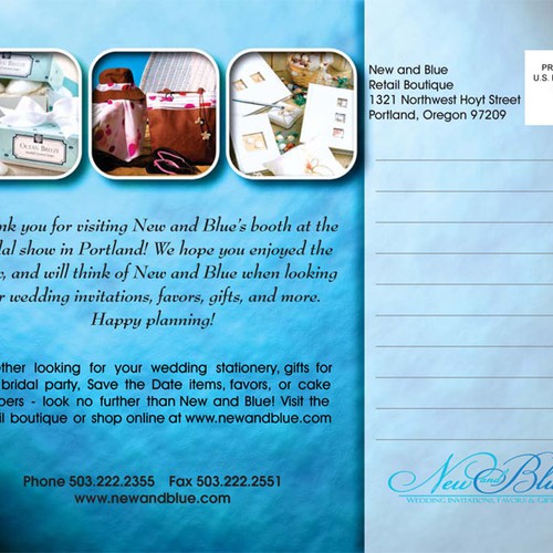 Design di Upscale Wedding Invitation Boutique Postcard di iamjoy