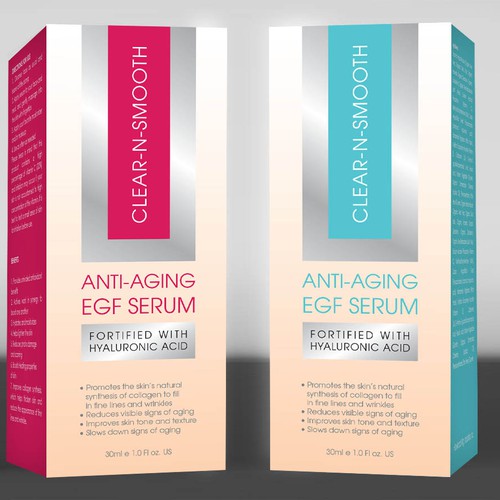 Face Serum Box Design Design by ve_sta