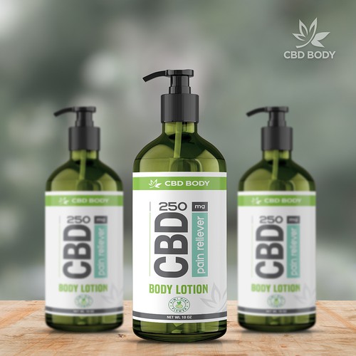 CBD Body Lotion Label Design Contest Diseño de Manoj Gajjar