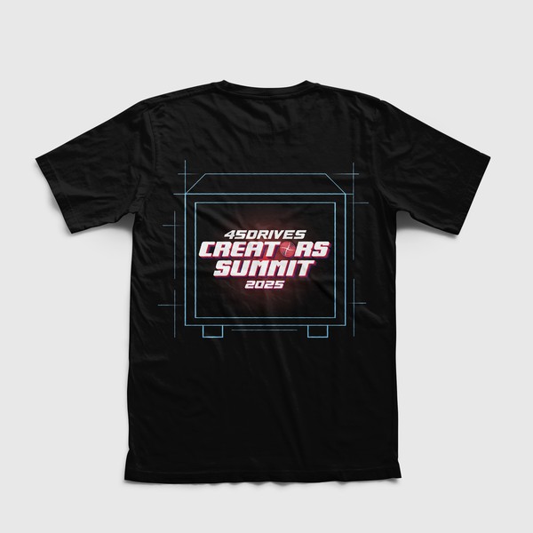 T-SHIRT DESIGN FOR 45DRIVES CREATORS SUMMIT 2025.