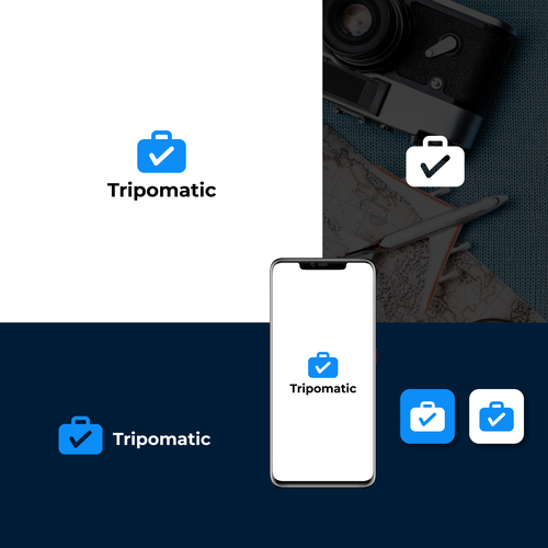 New logo for rebranding a trip planning app Design by #RDWN