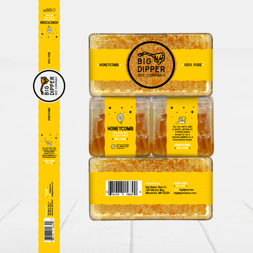 Design a label for my home grown Honey Comb Design by Nat*Design