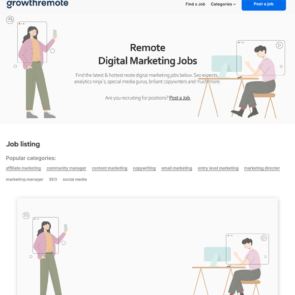 Design by lera_v titled "Illustration for a job search site"