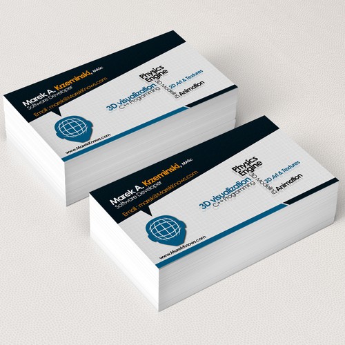 Create a business card for www.marek-knows.com デザイン by Raptor Design