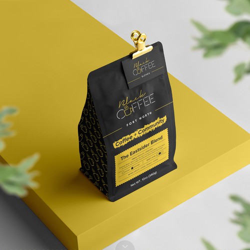 Black Coffee Bags Design by duwi.sleman